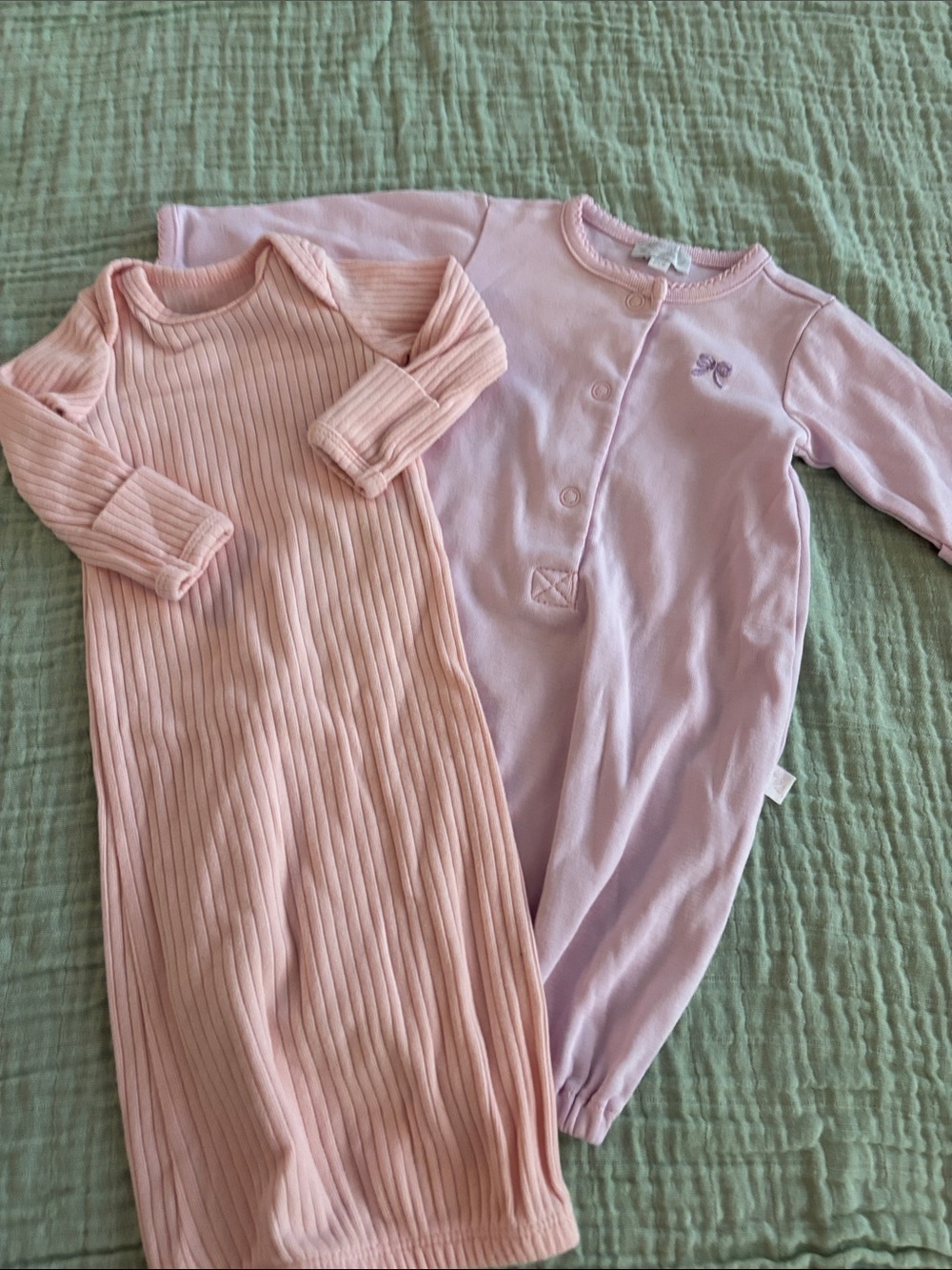 Carter's Pale Peach & Light Lavender Baby Sleep Sack Set